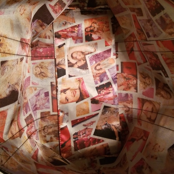 Victoria Secret Black and Pink Shiny Tote - Picture 2 of 5